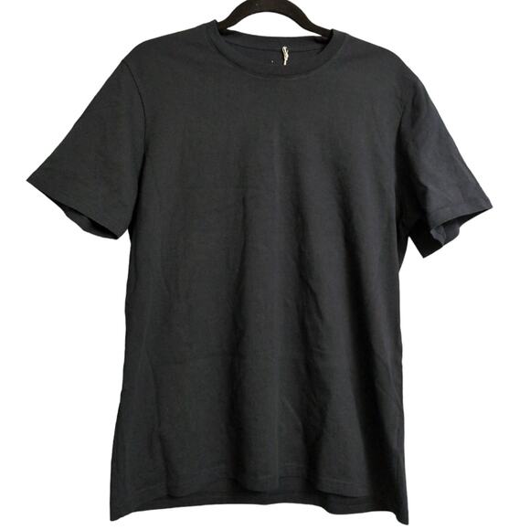 Everlane The Premium-Weight Crew Uniform Navy Short Sleeves Crew Neck L New - Picture 1 of 9